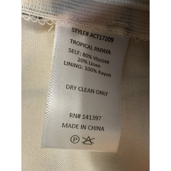 ASTR The Label Covina Tropical Print Skirt & Top Set M Medium Linen NEW